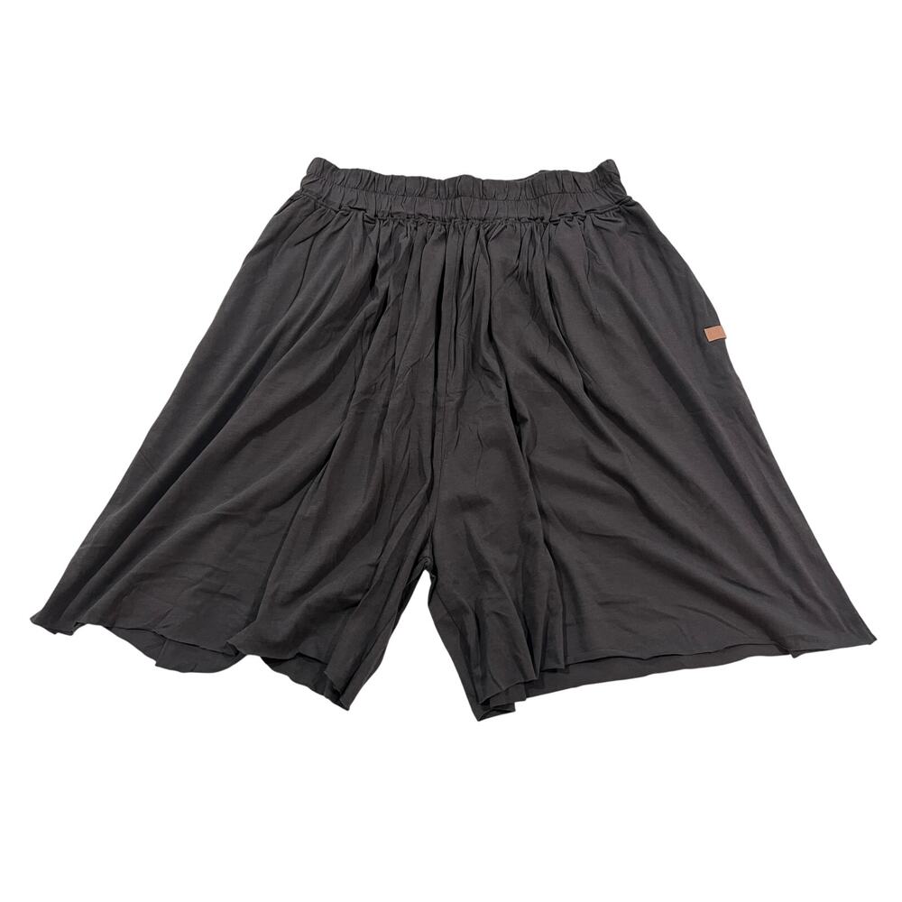 16-61 LUNYA Lahgo Women's 100% Pima Cotton Raw Hem Sleep Shorts Gray Medium